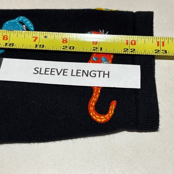 VTG Women’s Cat & Dog Cardigan Sweater Button front M.C.X. Sz L Black Novelty - Picture 8 of 10